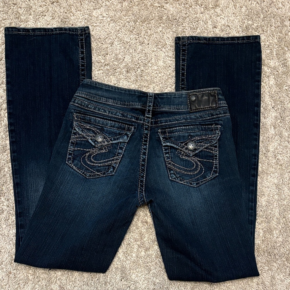 Silver Jeans Suki Surplus Cargo Denim Jeans Women’s W29 L34 - Picture 5 of 16